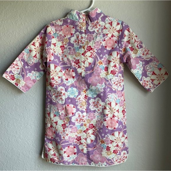 Tonglehui Girl's Linen and Cotton summer Chinese dress size 3 - Picture 2 of 10